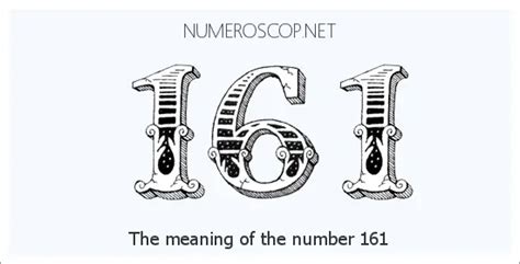 what does 161 mean.
